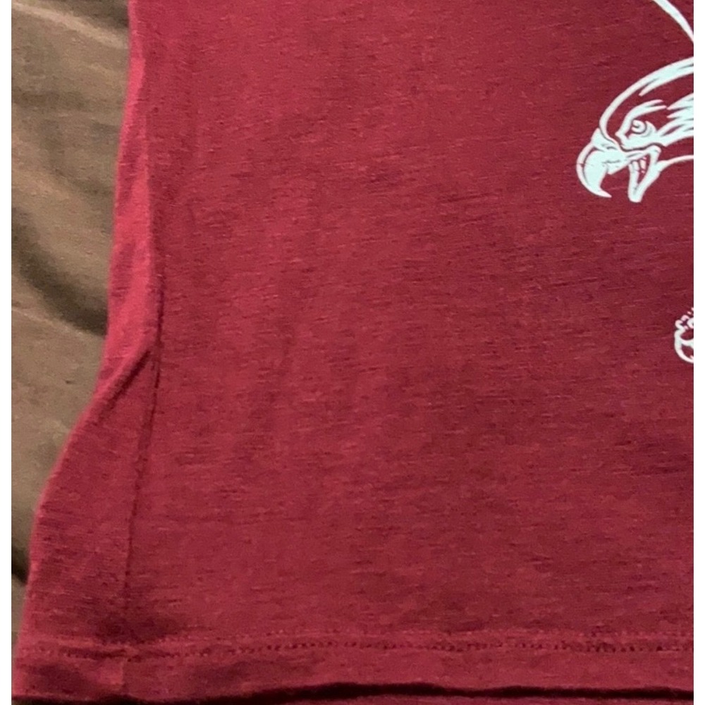 Charlotte Russe Rock & Roll Eagle Graphic Lace Up Grommet Sleeveless Top Red M - Picture 5 of 8